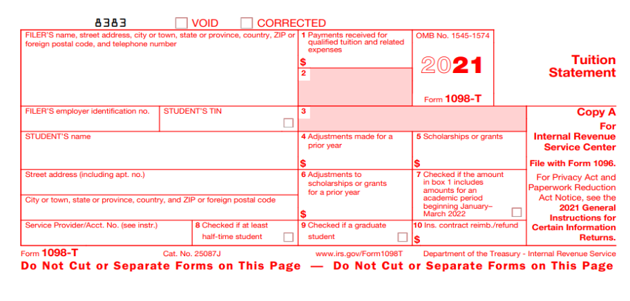 1098-T 2021 - Public Documents - 1099 Pro Wiki