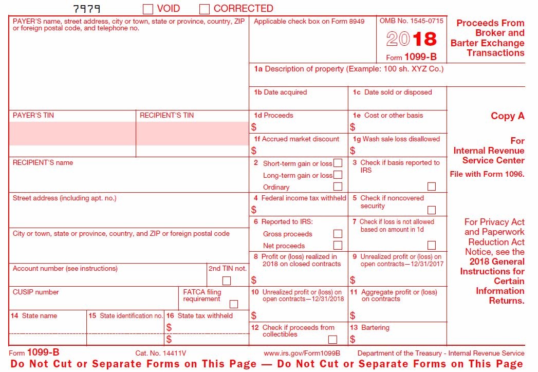 1099-B 2018 - Public Documents - 1099 Pro Wiki