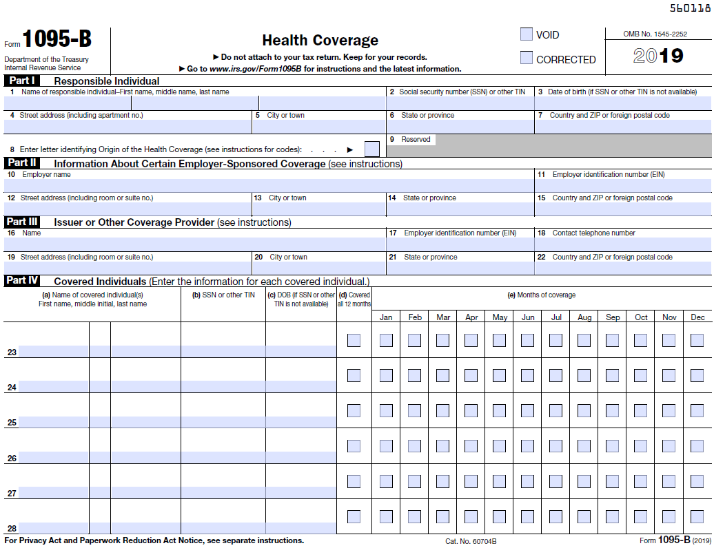 1095-B 2019 - Public Documents - 1099 Pro Wiki